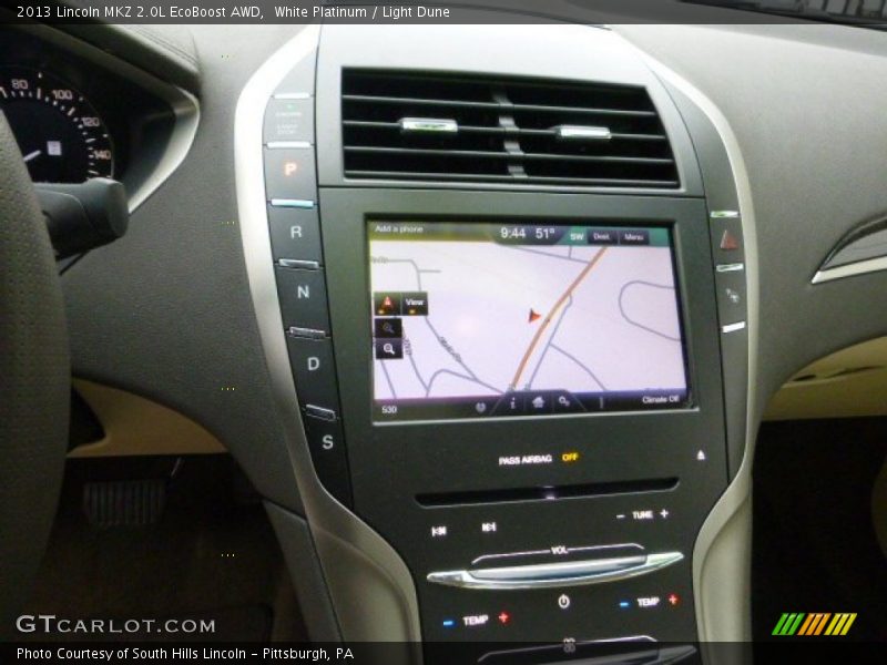 White Platinum / Light Dune 2013 Lincoln MKZ 2.0L EcoBoost AWD