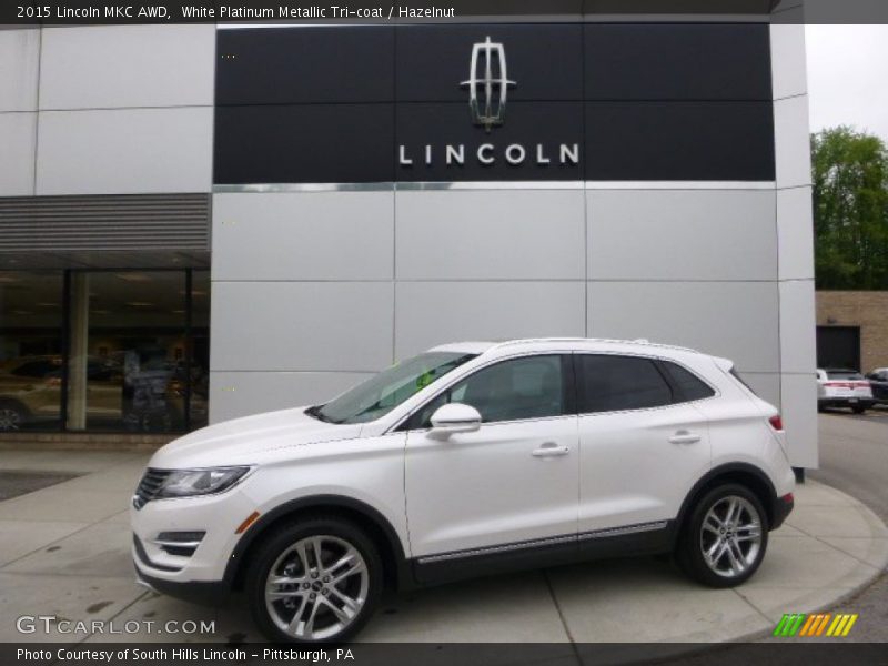 White Platinum Metallic Tri-coat / Hazelnut 2015 Lincoln MKC AWD