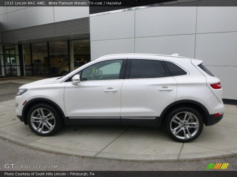 White Platinum Metallic Tri-coat / Hazelnut 2015 Lincoln MKC AWD