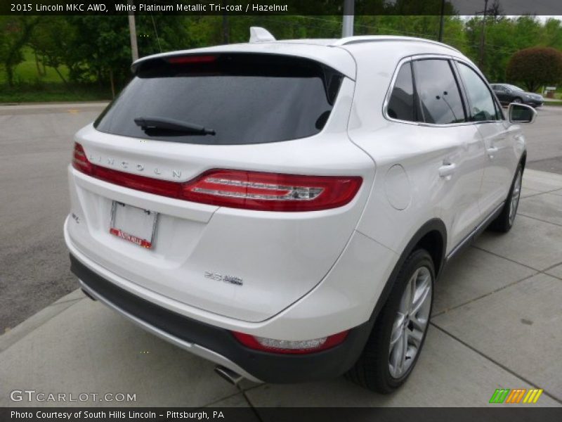 White Platinum Metallic Tri-coat / Hazelnut 2015 Lincoln MKC AWD
