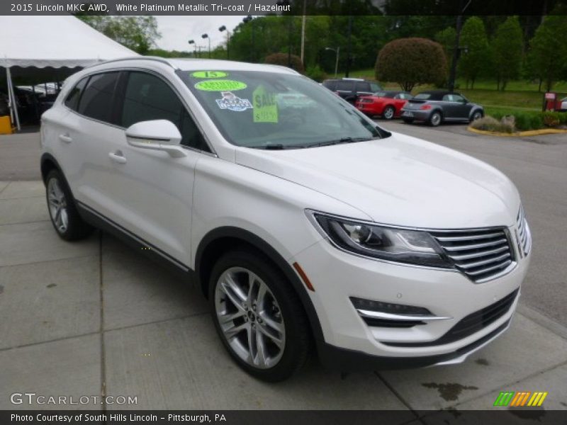 White Platinum Metallic Tri-coat / Hazelnut 2015 Lincoln MKC AWD