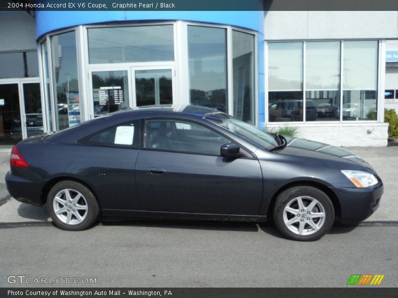 Graphite Pearl / Black 2004 Honda Accord EX V6 Coupe