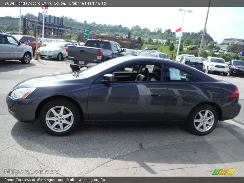 Graphite Pearl / Black 2004 Honda Accord EX V6 Coupe