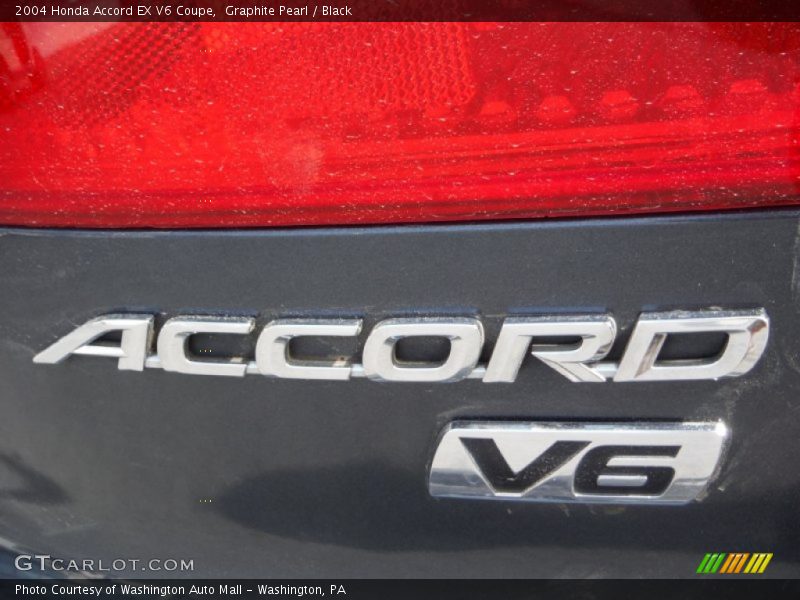 Graphite Pearl / Black 2004 Honda Accord EX V6 Coupe