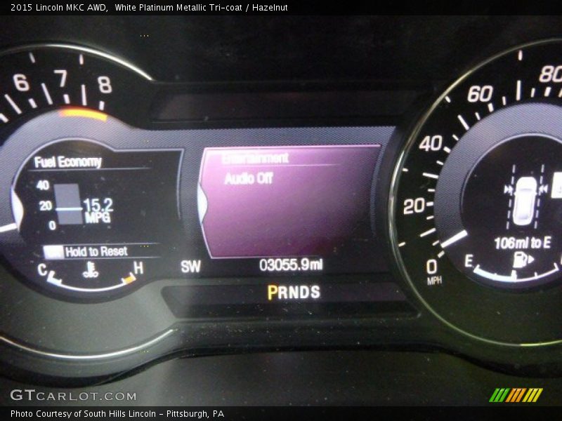 White Platinum Metallic Tri-coat / Hazelnut 2015 Lincoln MKC AWD