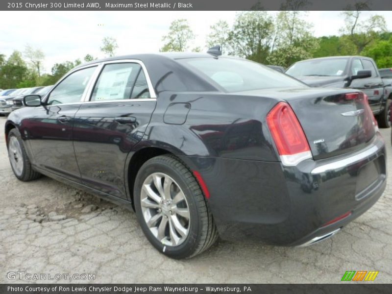 Maximum Steel Metallic / Black 2015 Chrysler 300 Limited AWD