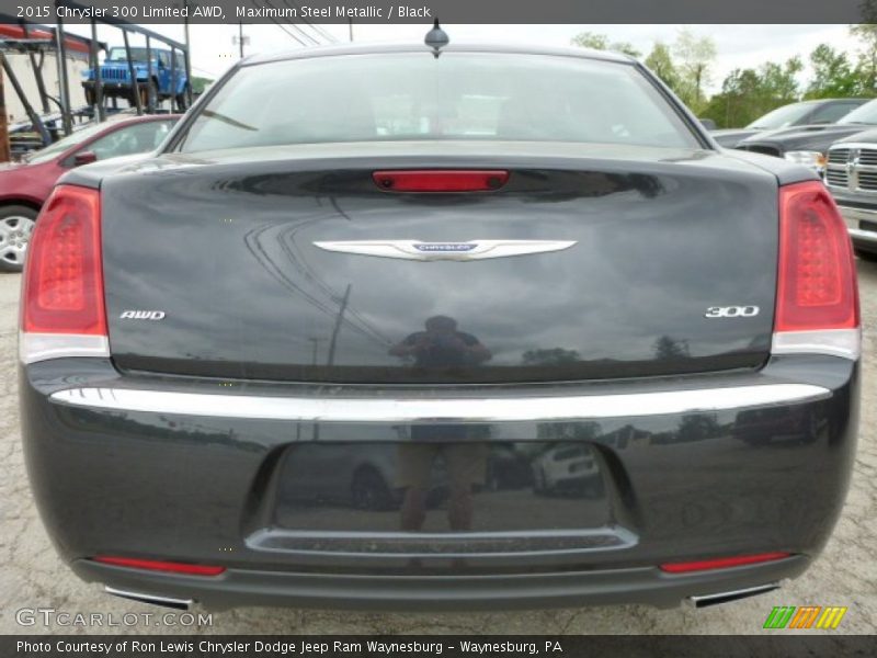 Maximum Steel Metallic / Black 2015 Chrysler 300 Limited AWD