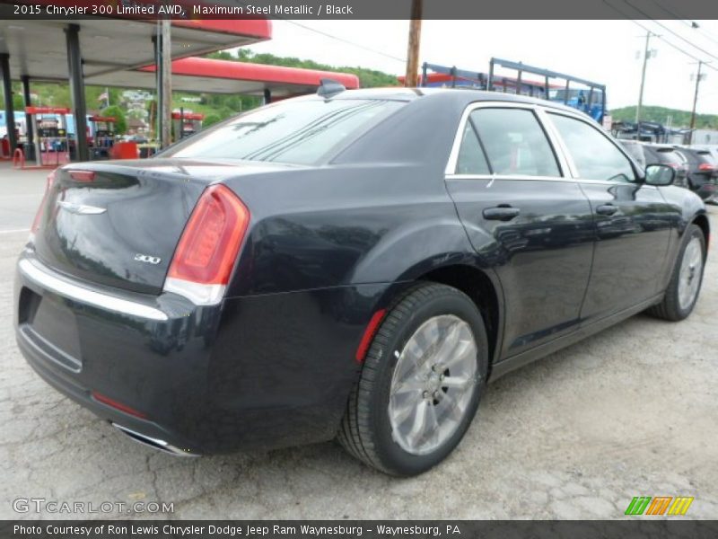 Maximum Steel Metallic / Black 2015 Chrysler 300 Limited AWD