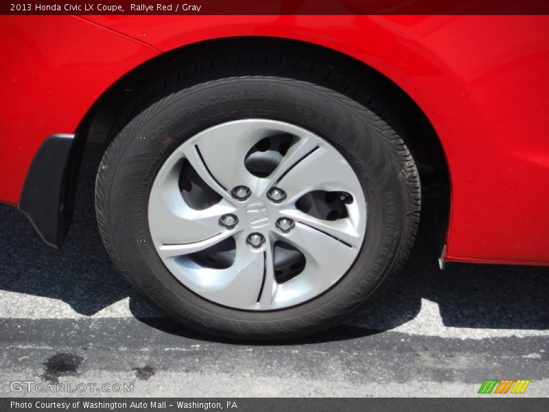 Rallye Red / Gray 2013 Honda Civic LX Coupe