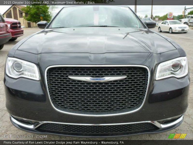 Maximum Steel Metallic / Black 2015 Chrysler 300 Limited AWD