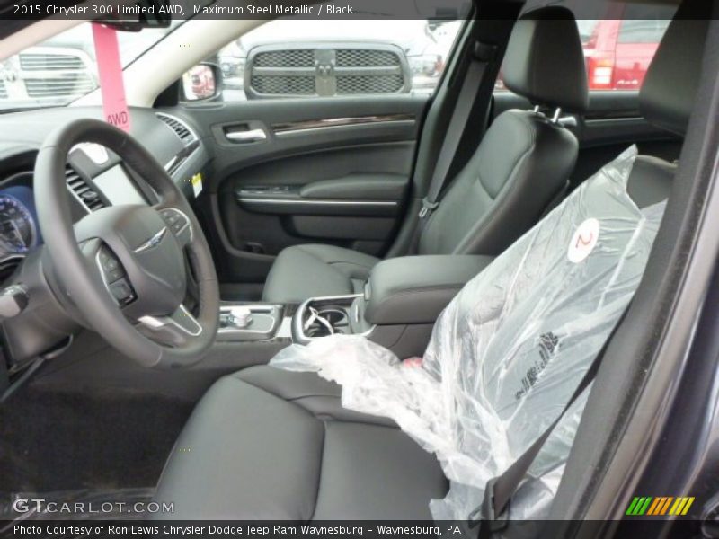 Maximum Steel Metallic / Black 2015 Chrysler 300 Limited AWD