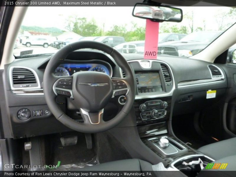 Maximum Steel Metallic / Black 2015 Chrysler 300 Limited AWD