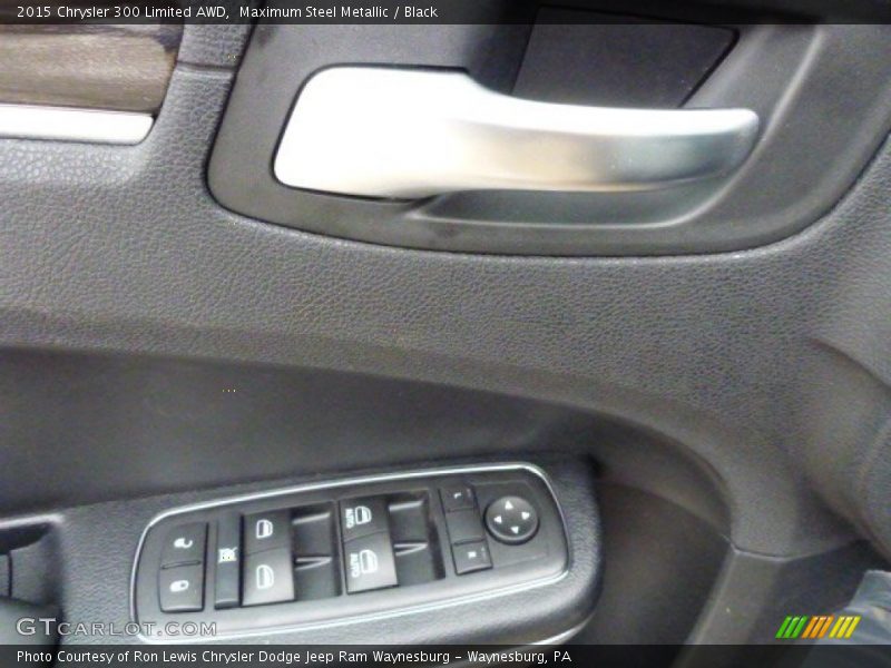 Maximum Steel Metallic / Black 2015 Chrysler 300 Limited AWD