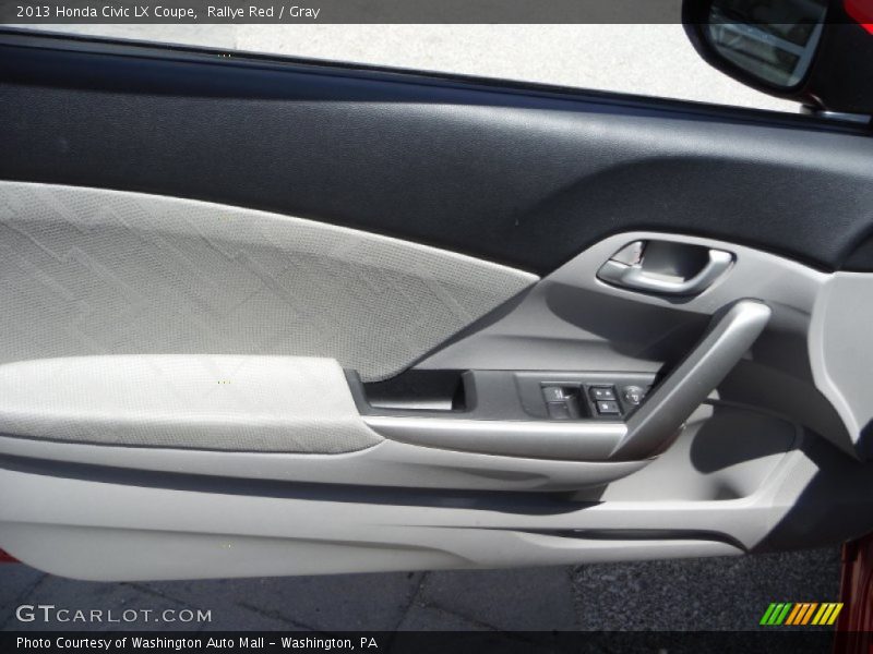 Rallye Red / Gray 2013 Honda Civic LX Coupe