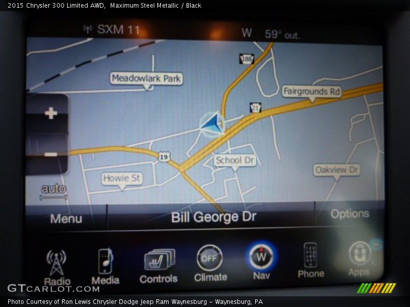 Maximum Steel Metallic / Black 2015 Chrysler 300 Limited AWD