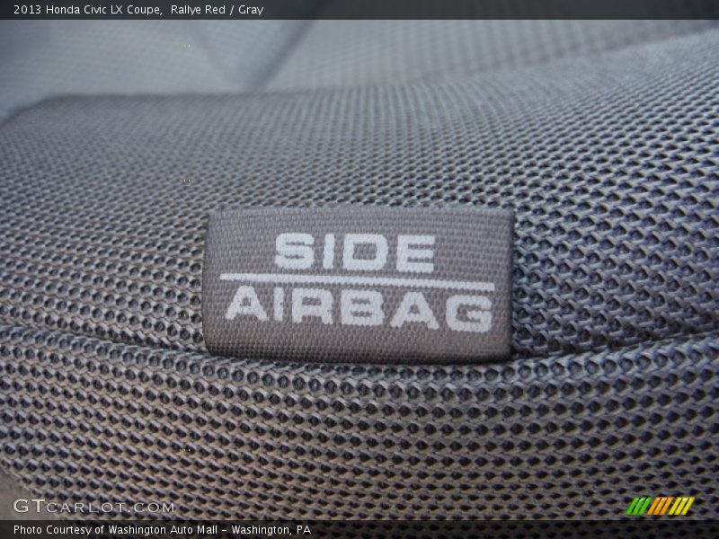 Rallye Red / Gray 2013 Honda Civic LX Coupe