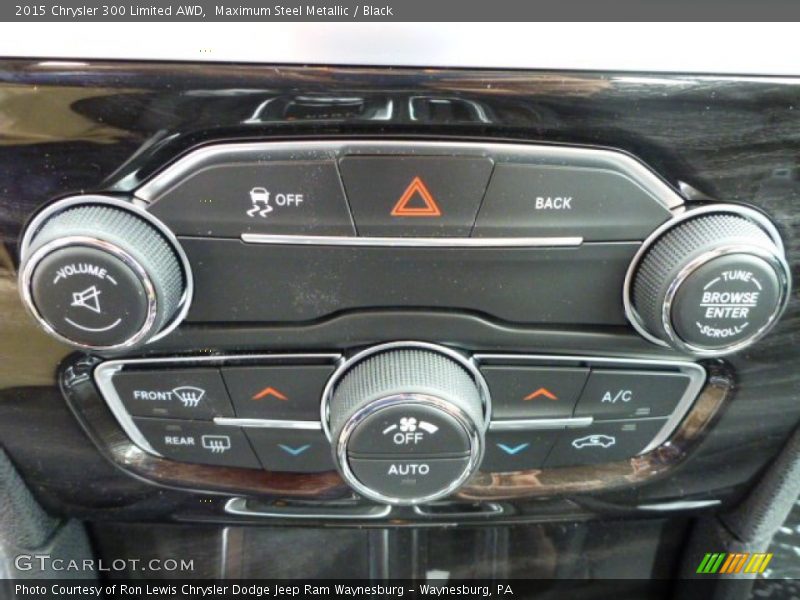 Maximum Steel Metallic / Black 2015 Chrysler 300 Limited AWD