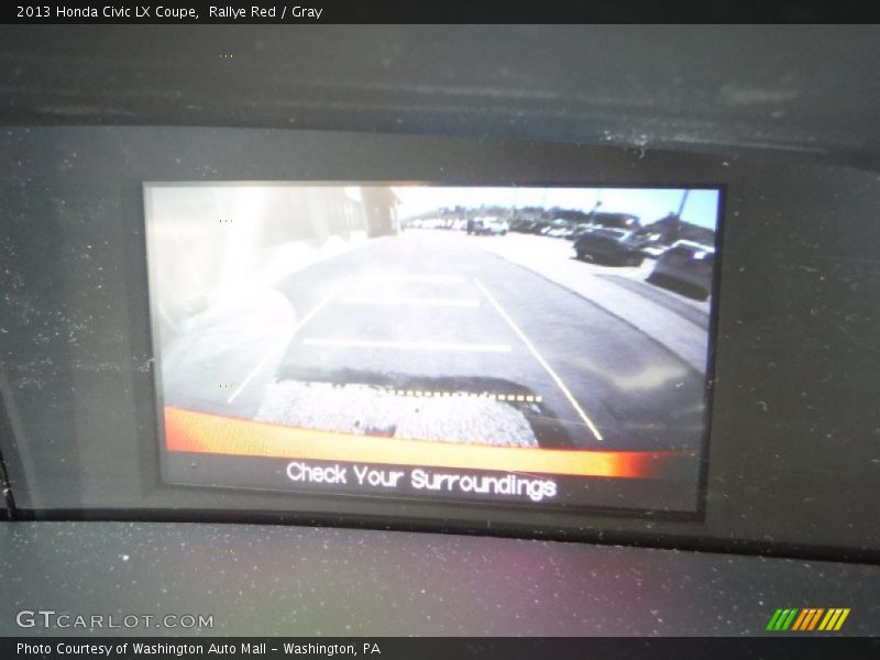 Rallye Red / Gray 2013 Honda Civic LX Coupe