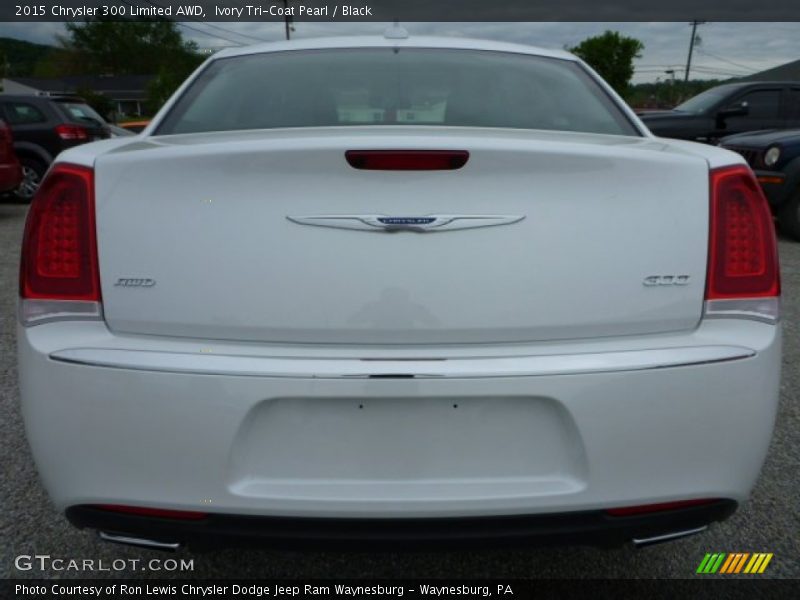 Ivory Tri-Coat Pearl / Black 2015 Chrysler 300 Limited AWD