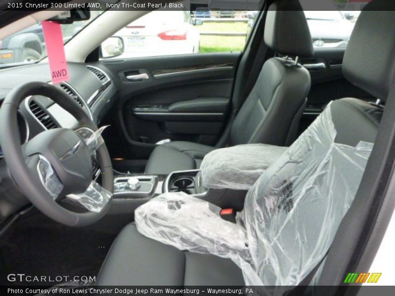 Ivory Tri-Coat Pearl / Black 2015 Chrysler 300 Limited AWD