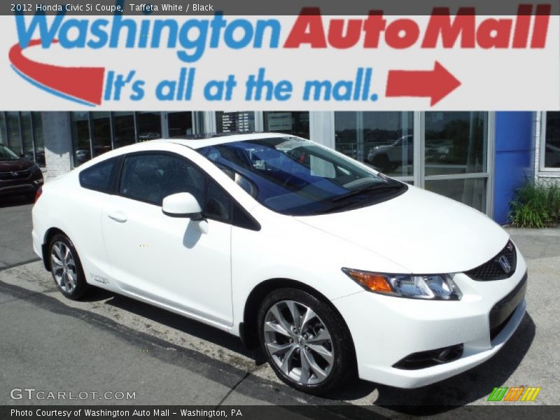 Taffeta White / Black 2012 Honda Civic Si Coupe