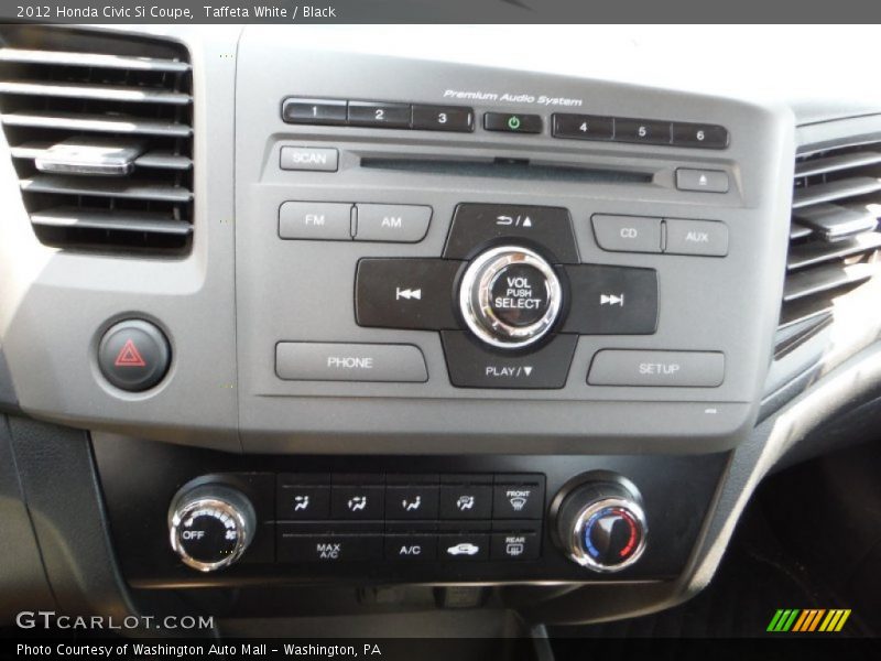 Taffeta White / Black 2012 Honda Civic Si Coupe