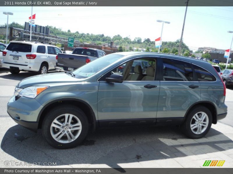 Opal Sage Metallic / Ivory 2011 Honda CR-V EX 4WD