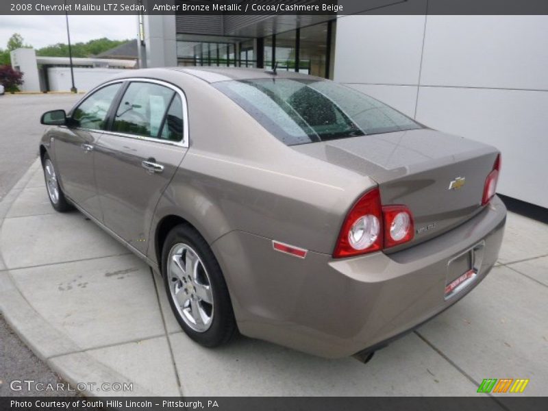 Amber Bronze Metallic / Cocoa/Cashmere Beige 2008 Chevrolet Malibu LTZ Sedan