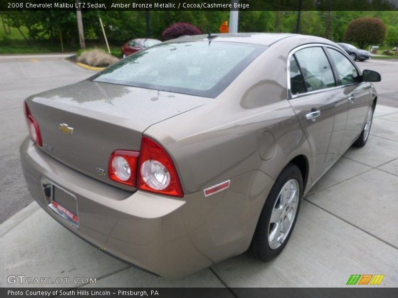 Amber Bronze Metallic / Cocoa/Cashmere Beige 2008 Chevrolet Malibu LTZ Sedan