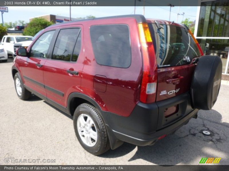 Chianti Red Pearl / Saddle 2003 Honda CR-V EX 4WD