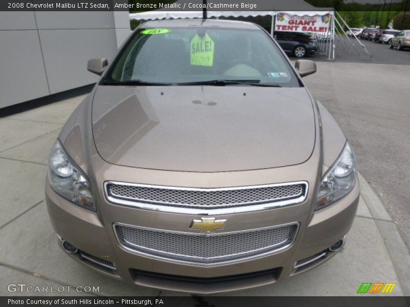 Amber Bronze Metallic / Cocoa/Cashmere Beige 2008 Chevrolet Malibu LTZ Sedan
