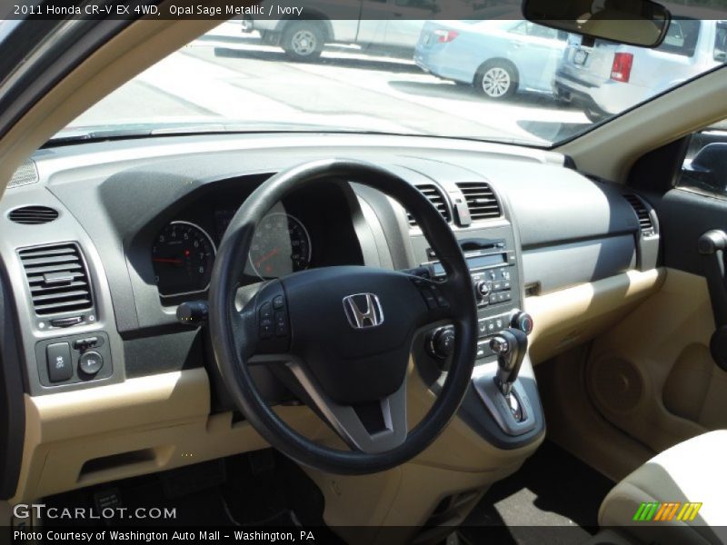 Opal Sage Metallic / Ivory 2011 Honda CR-V EX 4WD