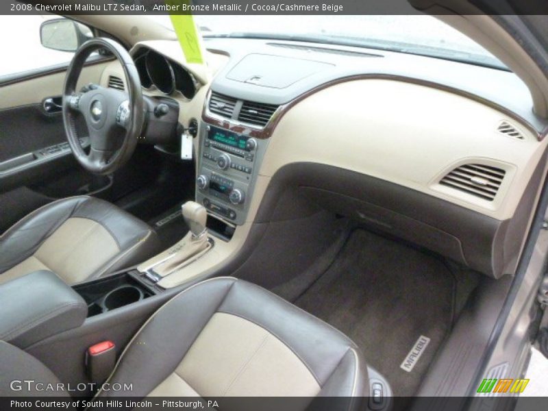 Amber Bronze Metallic / Cocoa/Cashmere Beige 2008 Chevrolet Malibu LTZ Sedan