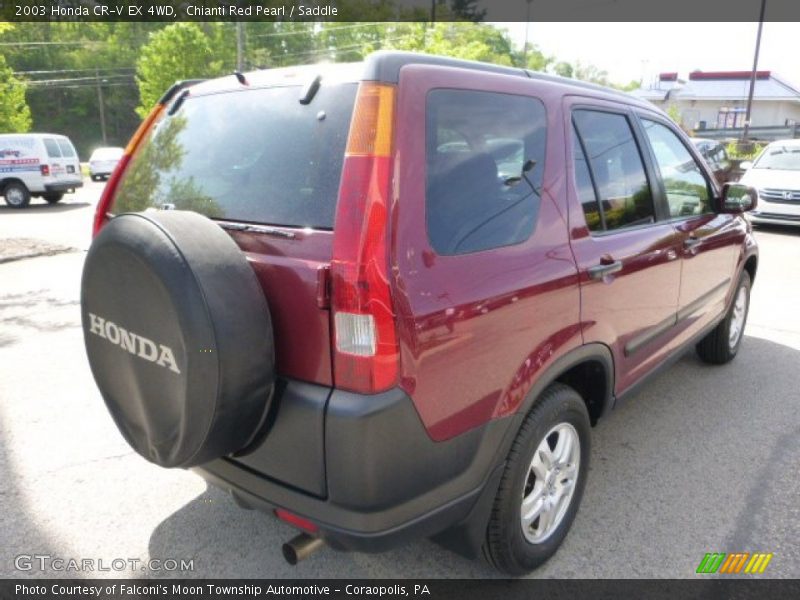 Chianti Red Pearl / Saddle 2003 Honda CR-V EX 4WD