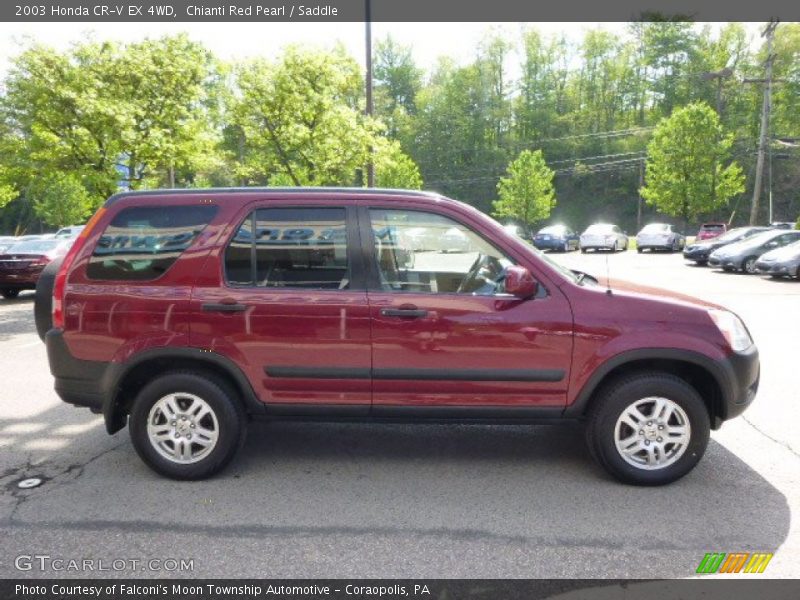 Chianti Red Pearl / Saddle 2003 Honda CR-V EX 4WD