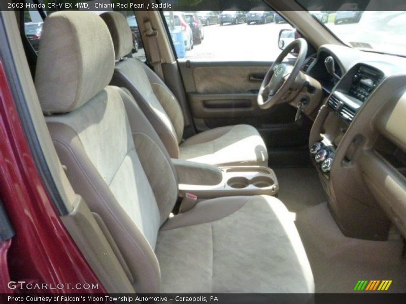 Chianti Red Pearl / Saddle 2003 Honda CR-V EX 4WD
