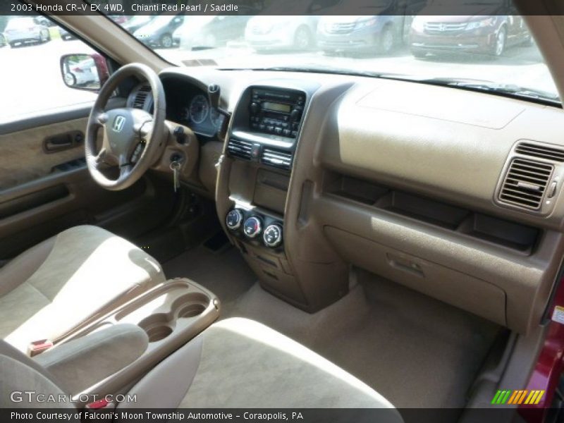 Chianti Red Pearl / Saddle 2003 Honda CR-V EX 4WD