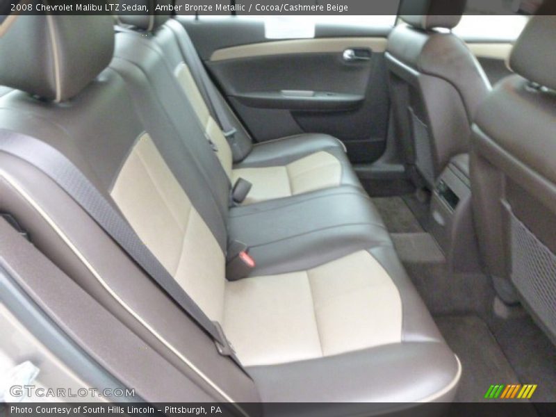 Amber Bronze Metallic / Cocoa/Cashmere Beige 2008 Chevrolet Malibu LTZ Sedan