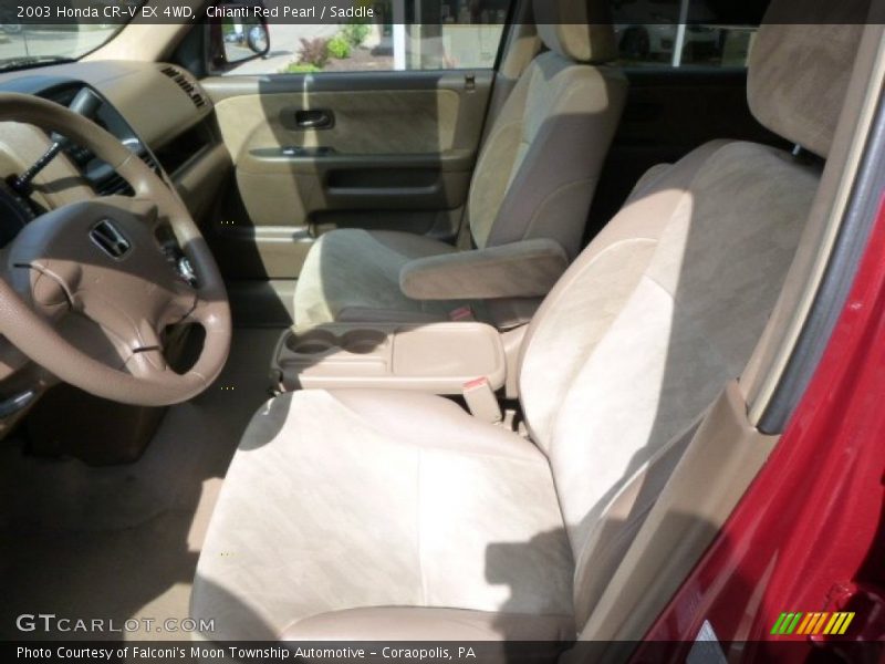 Chianti Red Pearl / Saddle 2003 Honda CR-V EX 4WD