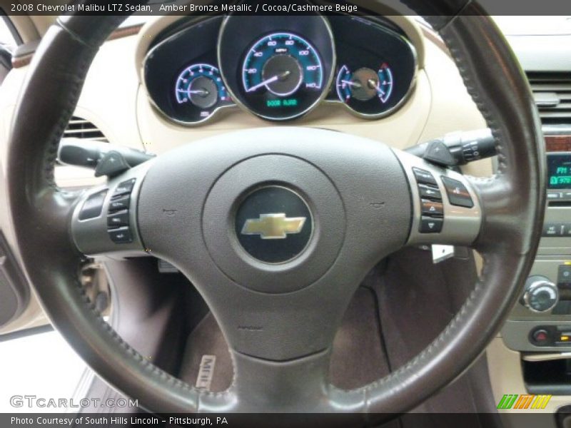 Amber Bronze Metallic / Cocoa/Cashmere Beige 2008 Chevrolet Malibu LTZ Sedan