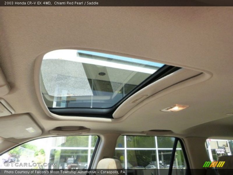 Chianti Red Pearl / Saddle 2003 Honda CR-V EX 4WD