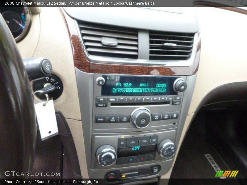 Amber Bronze Metallic / Cocoa/Cashmere Beige 2008 Chevrolet Malibu LTZ Sedan