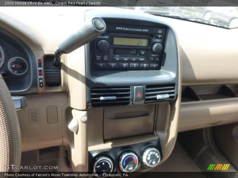 Chianti Red Pearl / Saddle 2003 Honda CR-V EX 4WD