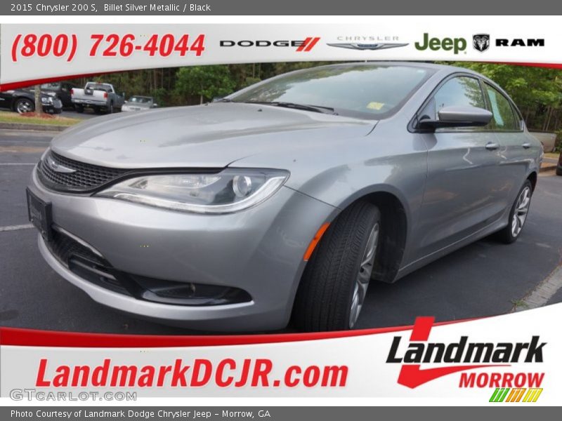 Billet Silver Metallic / Black 2015 Chrysler 200 S