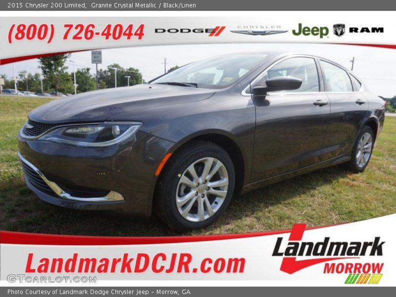 Granite Crystal Metallic / Black/Linen 2015 Chrysler 200 Limited