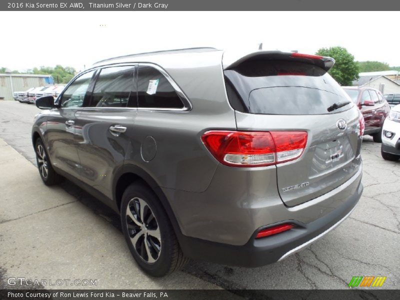 Titanium Silver / Dark Gray 2016 Kia Sorento EX AWD