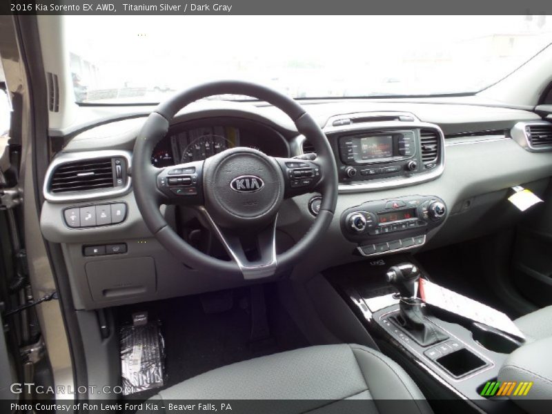 Titanium Silver / Dark Gray 2016 Kia Sorento EX AWD