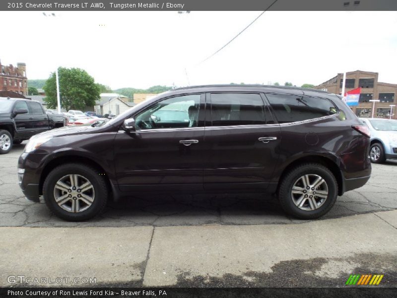 Tungsten Metallic / Ebony 2015 Chevrolet Traverse LT AWD