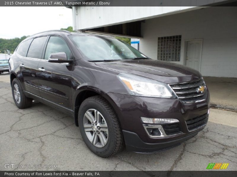 Tungsten Metallic / Ebony 2015 Chevrolet Traverse LT AWD