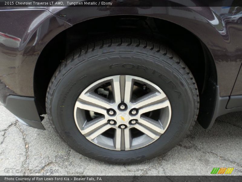 Tungsten Metallic / Ebony 2015 Chevrolet Traverse LT AWD